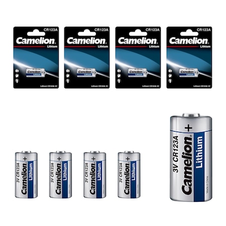 Camelion CR123A 3V Lithium Primary Specialty Cell 4PK CR123A-BP1-4